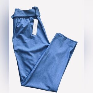 BCBGeneration tapered leg paper bag waist ankle pants, size medium